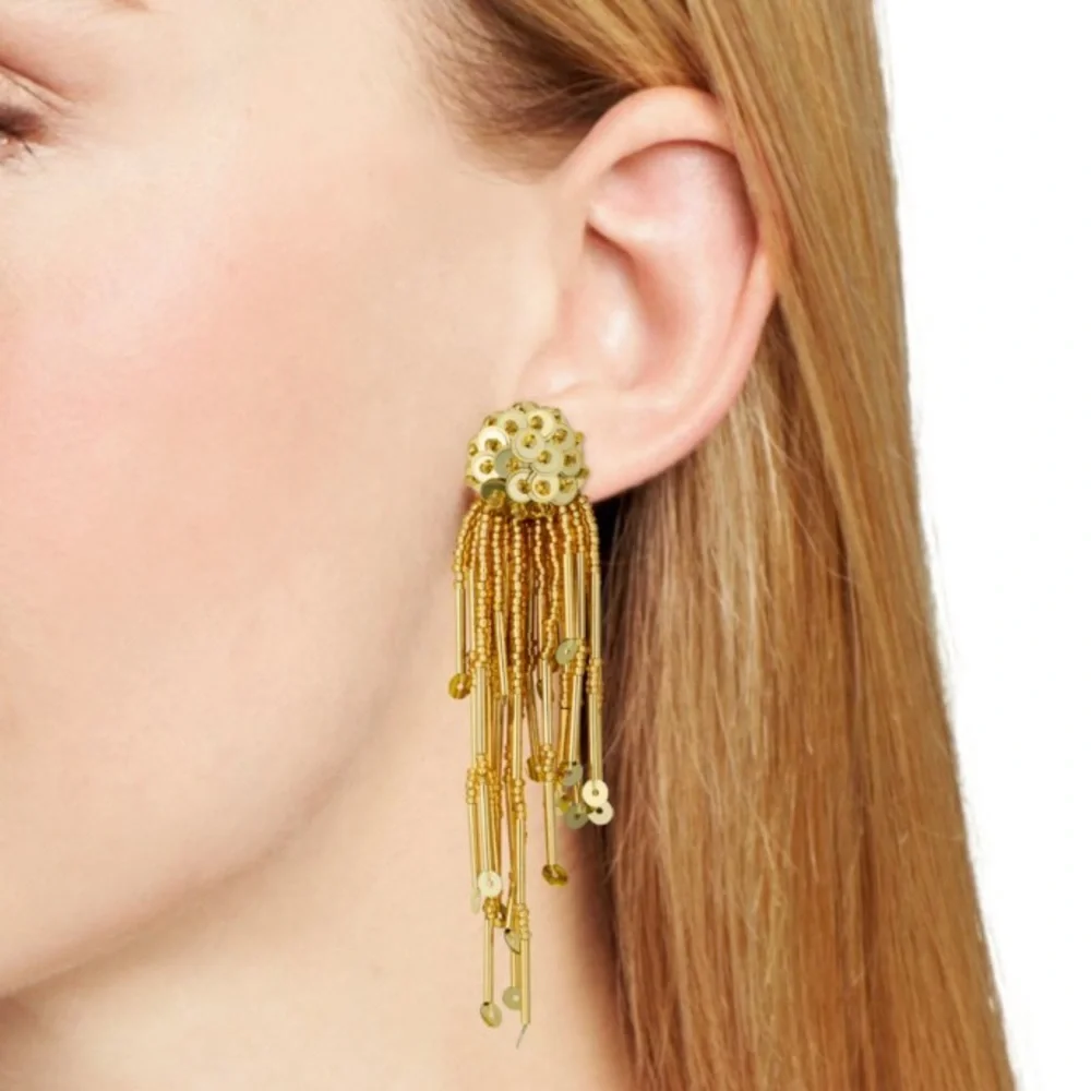 🆕 kate spade ♠️ Glitzville Beaded Tassel Earrings